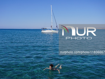 A general view of the Mediterranean coast is seen in Side, Turkey, on November 7, 2024. (