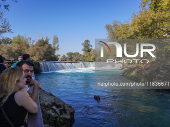 Manavgat Waterfall is seen in Manavgat, Turkey, on November 7, 2024. (