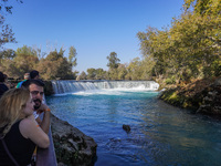 Manavgat Waterfall is seen in Manavgat, Turkey, on November 7, 2024. (