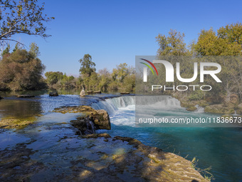 Manavgat Waterfall is seen in Manavgat, Turkey, on November 7, 2024. (