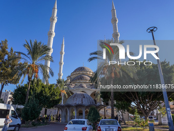 The Central Mosque Complex is seen in Manavgat, Turkey, on November 7, 2024. (