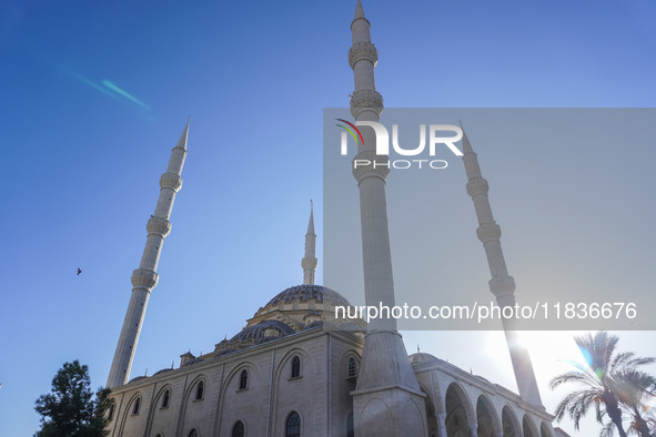 The Central Mosque Complex is seen in Manavgat, Turkey, on November 7, 2024. 