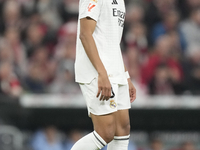 Kylian Mbappe centre-forward of Real Madrid and France during the La Liga match between Athletic Club and Real Madrid CF at Estadio de San M...