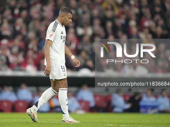 Kylian Mbappe centre-forward of Real Madrid and France during the La Liga match between Athletic Club and Real Madrid CF at Estadio de San M...