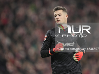 Julen Agirrezabala goalkeeper of Athletic Club and Spain during the La Liga match between Athletic Club and Real Madrid CF at Estadio de San...