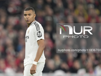 Kylian Mbappe centre-forward of Real Madrid and France during the La Liga match between Athletic Club and Real Madrid CF at Estadio de San M...