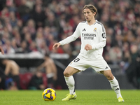 Luka Modric central midfield of Real Madrid and Croatia during the La Liga match between Athletic Club and Real Madrid CF at Estadio de San...