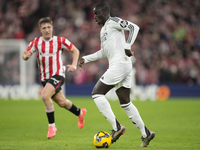  Ferland Mendy left-back of Real Madrid and France during the La Liga match between Athletic Club and Real Madrid CF at Estadio de San Mames...