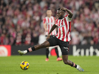 Inaki Williams right winger of Athletic Club and Ghana during the La Liga match between Athletic Club and Real Madrid CF at Estadio de San M...