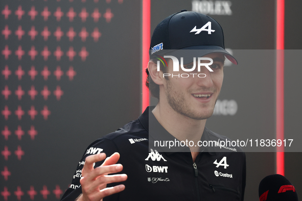 Jack Doohan of Alpine ahead of the Formula 1 Austrian Grand Prix at Yas Marina Circuit in Abu Dhabi, United Arab Emirates on Devember 5, 202...