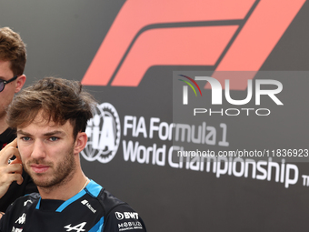 Pierre Gasly of Alpine ahead of the Formula 1 Austrian Grand Prix at Yas Marina Circuit in Abu Dhabi, United Arab Emirates on Devember 5, 20...