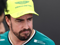 Fernando Alonso of Aston Martin Aramco ahead of the Formula 1 Austrian Grand Prix at Yas Marina Circuit in Abu Dhabi, United Arab Emirates o...