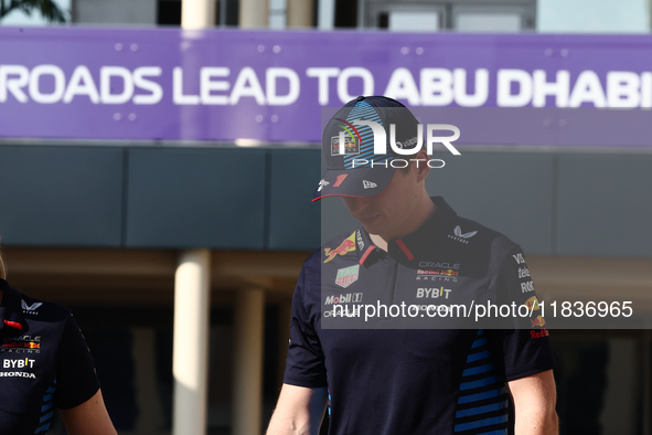 Max Verstappen of Red Bull Racing ahead of the Formula 1 Austrian Grand Prix at Yas Marina Circuit in Abu Dhabi, United Arab Emirates on Dev...