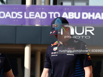 Max Verstappen of Red Bull Racing ahead of the Formula 1 Austrian Grand Prix at Yas Marina Circuit in Abu Dhabi, United Arab Emirates on Dev...