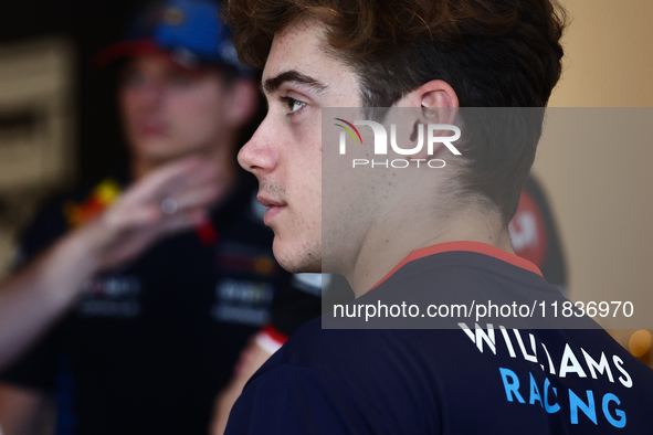 Franco Colapinto of Williams ahead of the Formula 1 Austrian Grand Prix at Yas Marina Circuit in Abu Dhabi, United Arab Emirates on Devember...