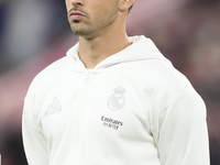 Raul Asencio centre-back of Real Madrid and Spain during the La Liga match between Athletic Club and Real Madrid CF at Estadio de San Mames...