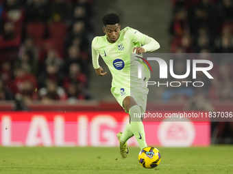 Alejandro Balde left-back of Barcelona and Spain during the La Liga match between RCD Mallorca and FC Barcelona at Estadi de Son Moix on Dec...