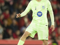 Pedri central midfield of Barcelona and Spain during the La Liga match between RCD Mallorca and FC Barcelona at Estadi de Son Moix on Decemb...