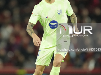 Inigo Martinez centre-back of Barcelona and Spain during the La Liga match between RCD Mallorca and FC Barcelona at Estadi de Son Moix on De...