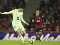 Pedri central midfield of Barcelona and Spain during the La Liga match between RCD Mallorca and FC Barcelona at Estadi de Son Moix on Decemb...