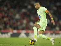 Raphinha right winger of Barcelona and Brazil controls the ball during the La Liga match between RCD Mallorca and FC Barcelona at Estadi de...