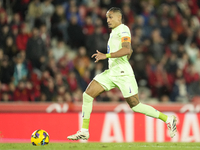 Raphinha right winger of Barcelona and Brazil during the La Liga match between RCD Mallorca and FC Barcelona at Estadi de Son Moix on Decemb...