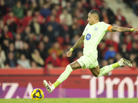 Raphinha right winger of Barcelona and Brazil during the La Liga match between RCD Mallorca and FC Barcelona at Estadi de Son Moix on Decemb...