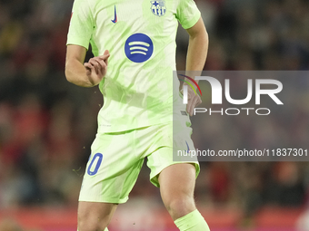 Dani Olmo attacking midfield of Barcelona and Spain during the La Liga match between RCD Mallorca and FC Barcelona at Estadi de Son Moix on...