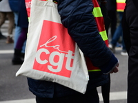 Several hundred demonstrators gather for public services in Lyon, France, on December 5, 2024. (