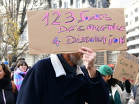 Several hundred demonstrators gather for public services in Lyon, France, on December 5, 2024. (