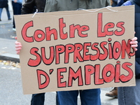 Several hundred demonstrators gather for public services in Lyon, France, on December 5, 2024. (