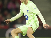 Pedri central midfield of Barcelona and Spain during the La Liga match between RCD Mallorca and FC Barcelona at Estadi de Son Moix on Decemb...