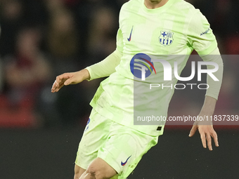 Marc Casado defensive midfield of Barcelona and Spain during the La Liga match between RCD Mallorca and FC Barcelona at Estadi de Son Moix o...