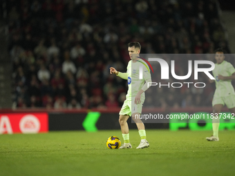 Marc Casado defensive midfield of Barcelona and Spain during the La Liga match between RCD Mallorca and FC Barcelona at Estadi de Son Moix o...