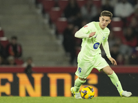 Gavi central midfield of Barcelona and Spain during the La Liga match between RCD Mallorca and FC Barcelona at Estadi de Son Moix on Decembe...