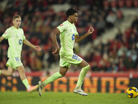 Lamine Yamal right winger of Barcelona and Spain during the La Liga match between RCD Mallorca and FC Barcelona at Estadi de Son Moix on Dec...