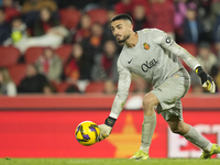 Leo Roman goalkeeper of Mallorca and Spain during the La Liga match between RCD Mallorca and FC Barcelona at Estadi de Son Moix on December...