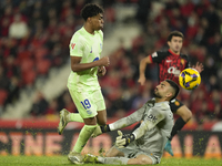 Lamine Yamal right winger of Barcelona and Spain during the La Liga match between RCD Mallorca and FC Barcelona at Estadi de Son Moix on Dec...