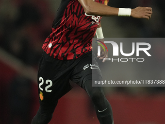 Johan Mojica left-back of Mallorca and Colombia during the La Liga match between RCD Mallorca and FC Barcelona at Estadi de Son Moix on Dece...