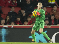 Inaki Pena goalkeeper of Barcelona and Spain during the La Liga match between RCD Mallorca and FC Barcelona at Estadi de Son Moix on Decembe...