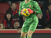 Inaki Pena goalkeeper of Barcelona and Spain during the La Liga match between RCD Mallorca and FC Barcelona at Estadi de Son Moix on Decembe...