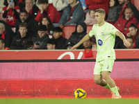 Fermin Lopez central midfield of Barcelona and Spain during the La Liga match between RCD Mallorca and FC Barcelona at Estadi de Son Moix on...