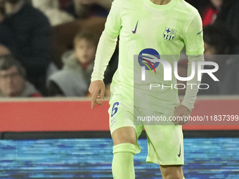 Gavi central midfield of Barcelona and Spain during the La Liga match between RCD Mallorca and FC Barcelona at Estadi de Son Moix on Decembe...