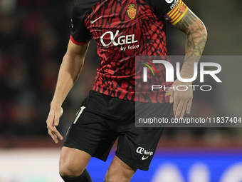 Antonio Raillo centre-back of Mallorca and Spain during the La Liga match between RCD Mallorca and FC Barcelona at Estadi de Son Moix on Dec...