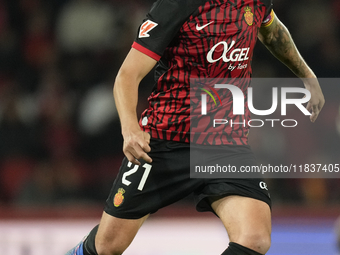 Antonio Raillo centre-back of Mallorca and Spain during the La Liga match between RCD Mallorca and FC Barcelona at Estadi de Son Moix on Dec...