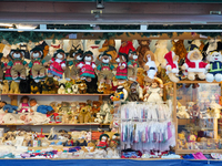 Christmas items are for sale at the Christmas market on Marienplatz in Munich, Germany, on December 5, 2024 (