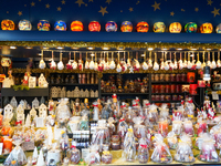 Christmas items are for sale at the Christmas market on Marienplatz in Munich, Germany, on December 5, 2024 (