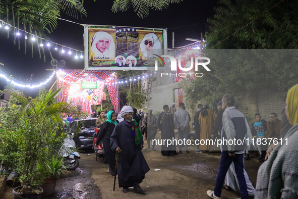 Egyptians gather in Sayyidah Nafisah mosque to commemorate the birth anniversary of Sayyida Nafisa, a woman of Ahl al-Bayt, and a scholar an...