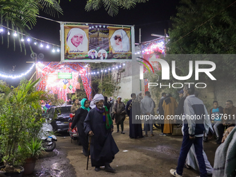 Egyptians gather in Sayyidah Nafisah mosque to commemorate the birth anniversary of Sayyida Nafisa, a woman of Ahl al-Bayt, and a scholar an...