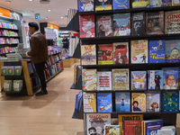 A glimpse inside an Italian bookstore in Bari, Italy, on December 2, 2024, shows a place where the passion for books and culture meets. Shel...